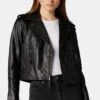 Joie Leolani Leather Jacket -Joie Shop 1305J2599 CAV 4