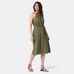 Joie Marietta Midi Cotton Dress -Joie Shop 22 2 008959 DR3372 FOURLEAFCLOVER MARIETTA 1
