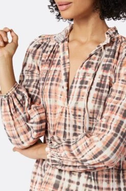 Joie Jindrah Long Sleeve Cotton Top -Joie Shop 22 2 009041 TP03809 ESPRESSOMULTI jindrah 6