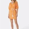 Joie Tillman Mini Cotton Dress -Joie Shop 22 2 009045 DR03388 MUSKMELONPORCELAIN TILLMAN 1