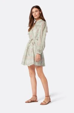 Joie Challensia Mini Cotton Dress 13 Joie Challensia Mini Cotton Dress -Joie Shop 22 2 009231 DR03306 SHALEGREENMULTI CHALLENSIA 3