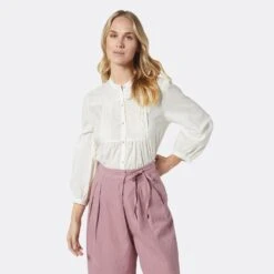 Joie Vesta Long Sleeve Cotton Top 13 Joie Vesta Long Sleeve Cotton Top -Joie Shop 22 2 889 TP05171 PORCELAIN JURI DPA2