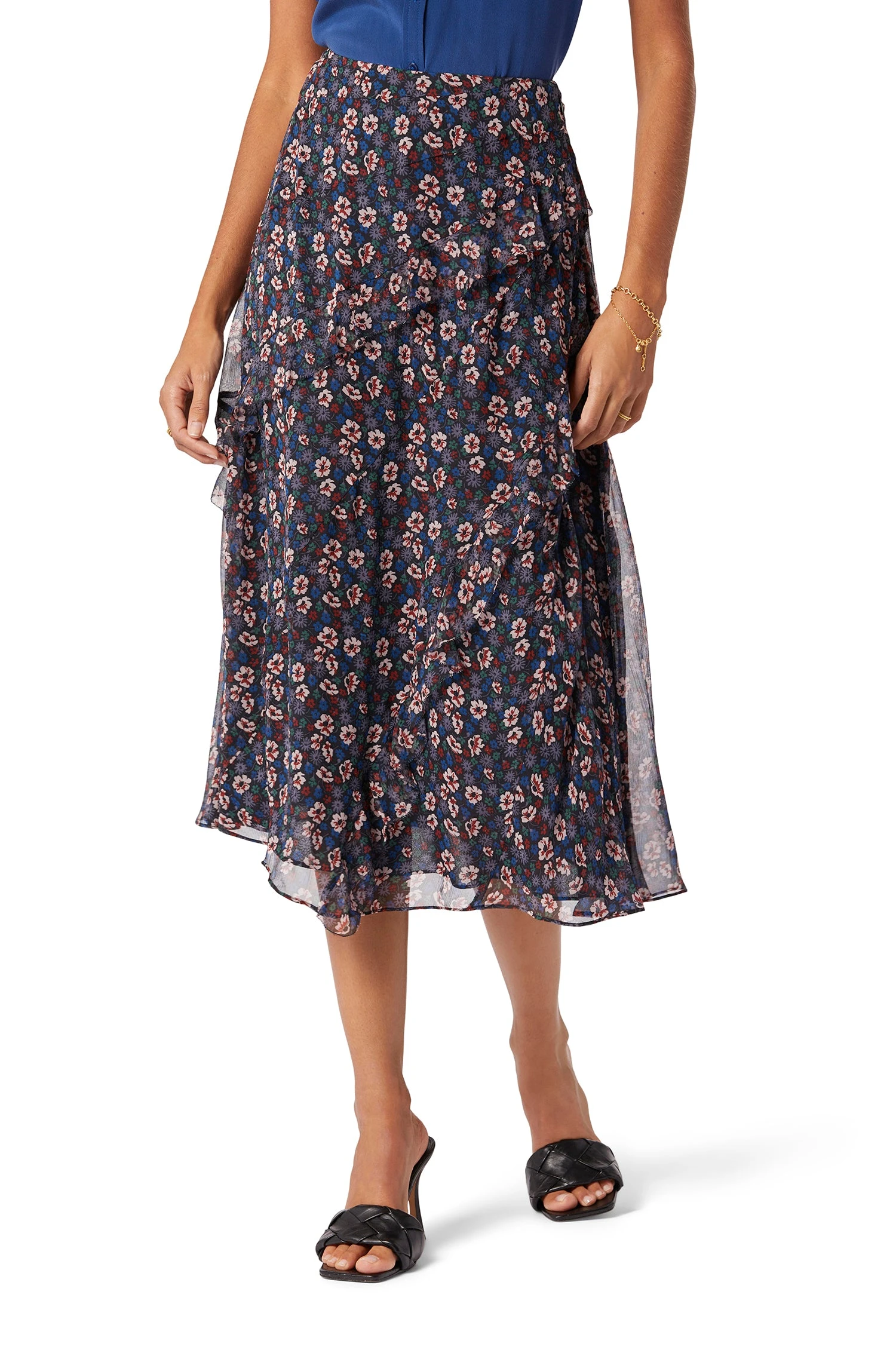 Joie Caillie Midi Silk Skirt 3 Joie Caillie Midi Silk Skirt