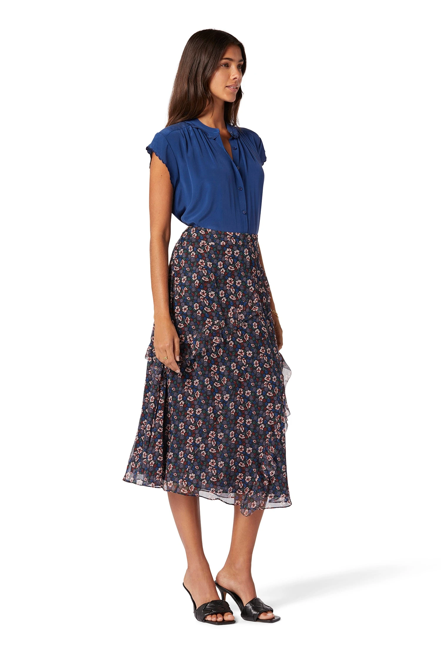 Joie Caillie Midi Silk Skirt 7 Joie Caillie Midi Silk Skirt - Image 5