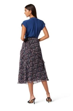 Joie Caillie Midi Silk Skirt 14 Joie Caillie Midi Silk Skirt -Joie Shop 22 3 009127 SK00998 CAVIARMULTI CAILLIE 5