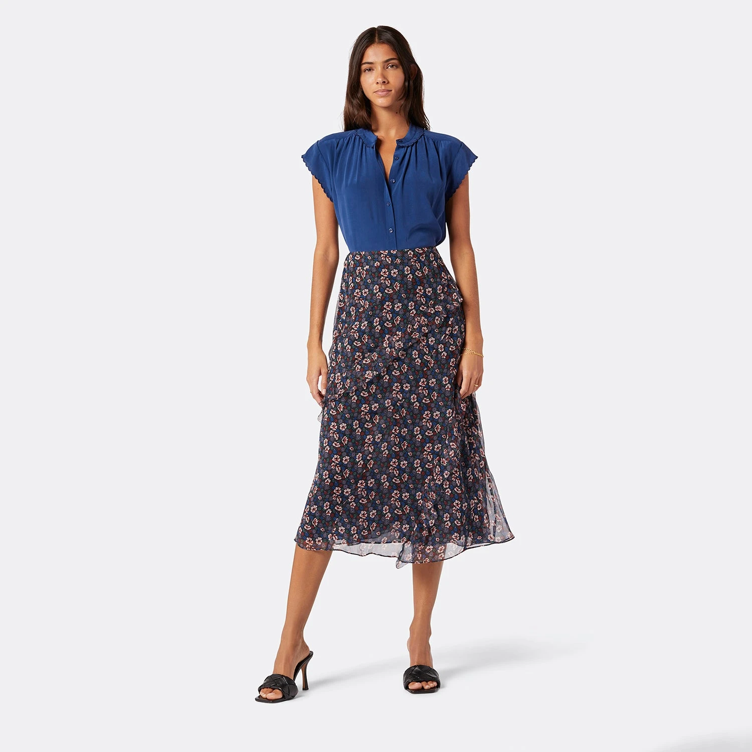 Joie Caillie Midi Silk Skirt 9 Joie Caillie Midi Silk Skirt - Image 7