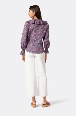 Joie Mazet Long Sleeve Cotton Top -Joie Shop 22 3 009179 TP05341 BIJOUBLUEMULTI MAZET 5