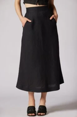 Joie Aryanna Midi Linen Skirt