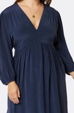 Joie Kaz Midi Silk Dress -Joie Shop D0008BF7881 NVBZ 6 302ae609 4aa1 433a 9507 f925b30c54a7