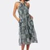Joie Freya Midi Silk Dress -Joie Shop D0025A9361 DKGL 1