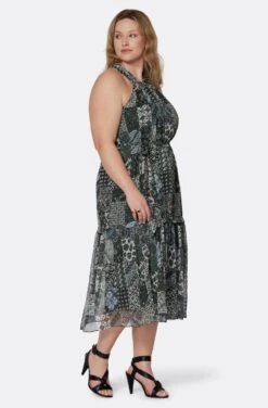 Joie Freya Midi Silk Dress -Joie Shop D0025X9361 DKGL 3