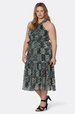 Joie Freya Midi Silk Dress -Joie Shop D0025X9361 DKGL 4