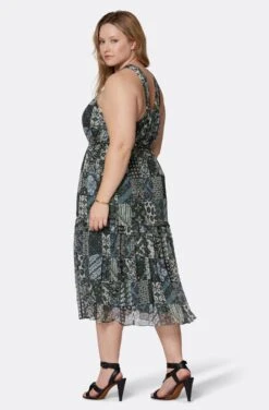 Joie Freya Midi Silk Dress -Joie Shop D0025X9361 DKGL 5