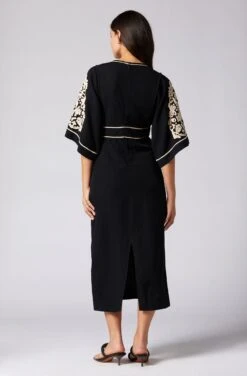 Joie Cassidy Midi Dress -Joie Shop D0085F9357 CAV 2