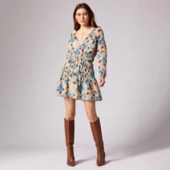 Joie Aminah Mini Silk Dress -Joie Shop D0122A0053 TFTM 1 DPA