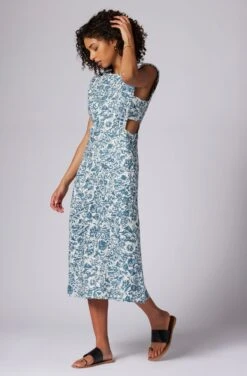 Joie Ember Midi Linen Dress -Joie Shop D0143A0006 PNIT 3