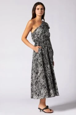 Joie June Midi Silk Dress -Joie Shop D0145A0009 PNCV 3