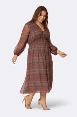 Joie Alquina Midi Silk Dress -Joie Shop D3275X09300 AFRM 3