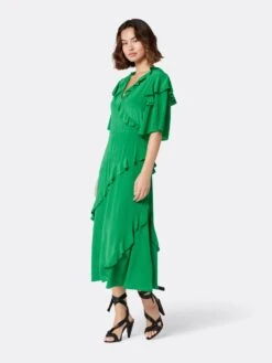 Joie Ambroise Midi Silk Dress -Joie Shop D3549F7881S JLYG 3