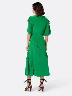 Joie Ambroise Midi Silk Dress -Joie Shop D3549F7881S JLYG 5
