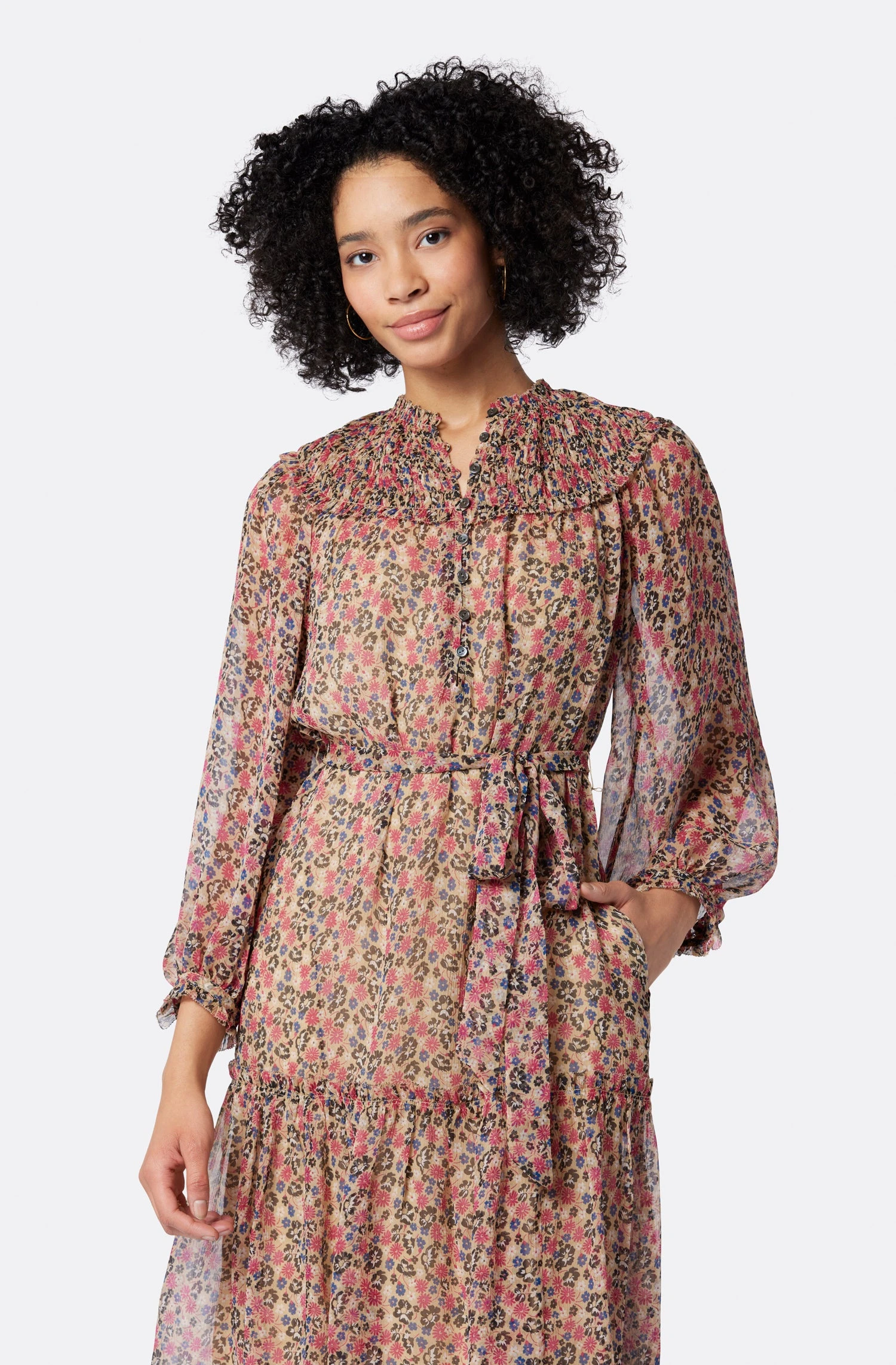 Joie Peoria Silk Midi Dress 4 Joie Peoria Silk Midi Dress - Image 2