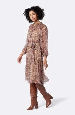 Joie Peoria Silk Midi Dress 11 Joie Peoria Silk Midi Dress -Joie Shop DR032699127 PLKM 3