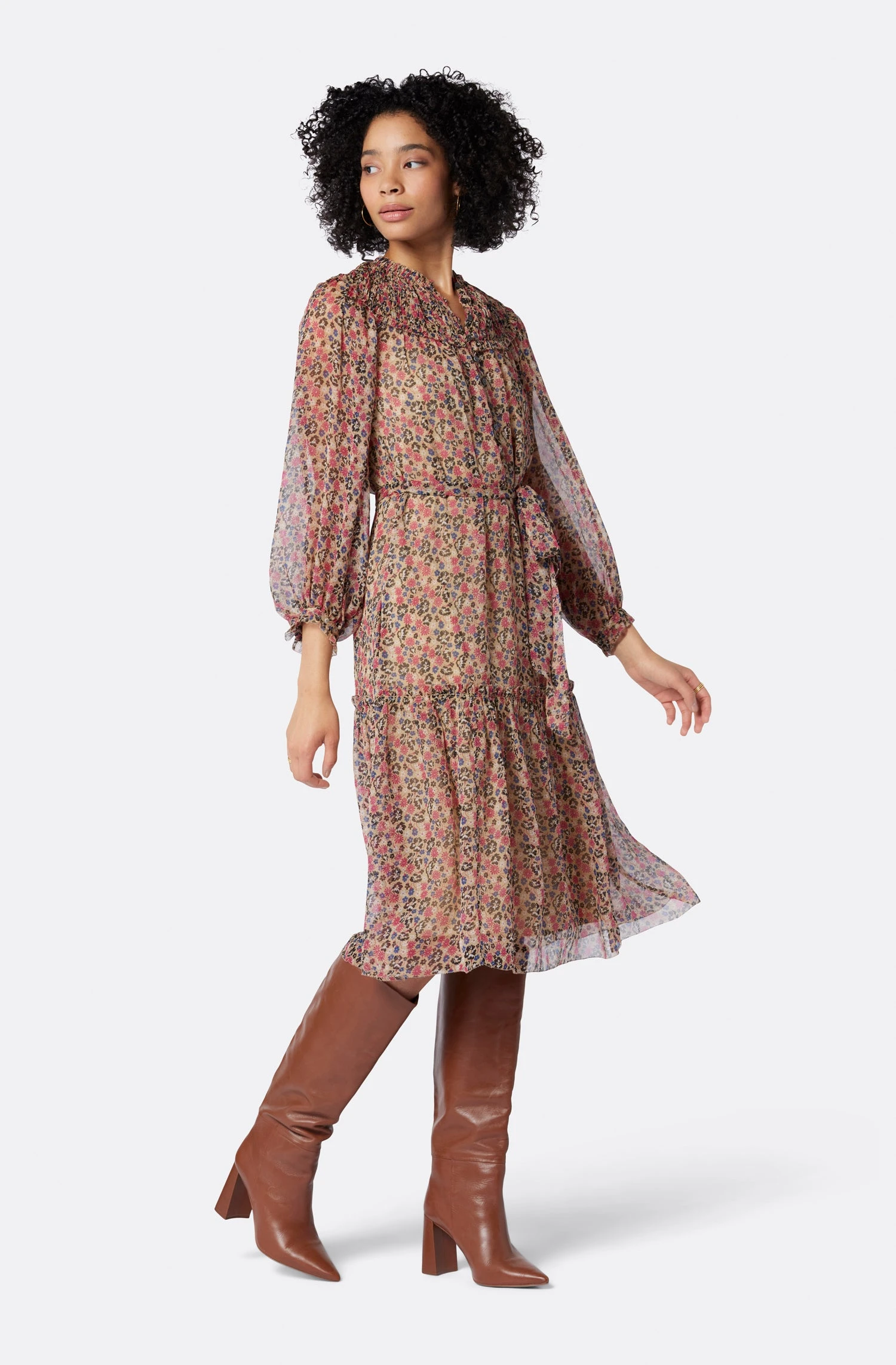 Joie Peoria Silk Midi Dress 7 Joie Peoria Silk Midi Dress - Image 5