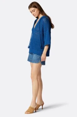 Joie Aurora Cotton Crochet Sweater -Joie Shop K0042Y5493 BLQZ 3