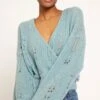 Joie Devika V-Neck Sweater 2 Joie Devika V-Neck Sweater -Joie Shop K0096Y9219 BLUF 4