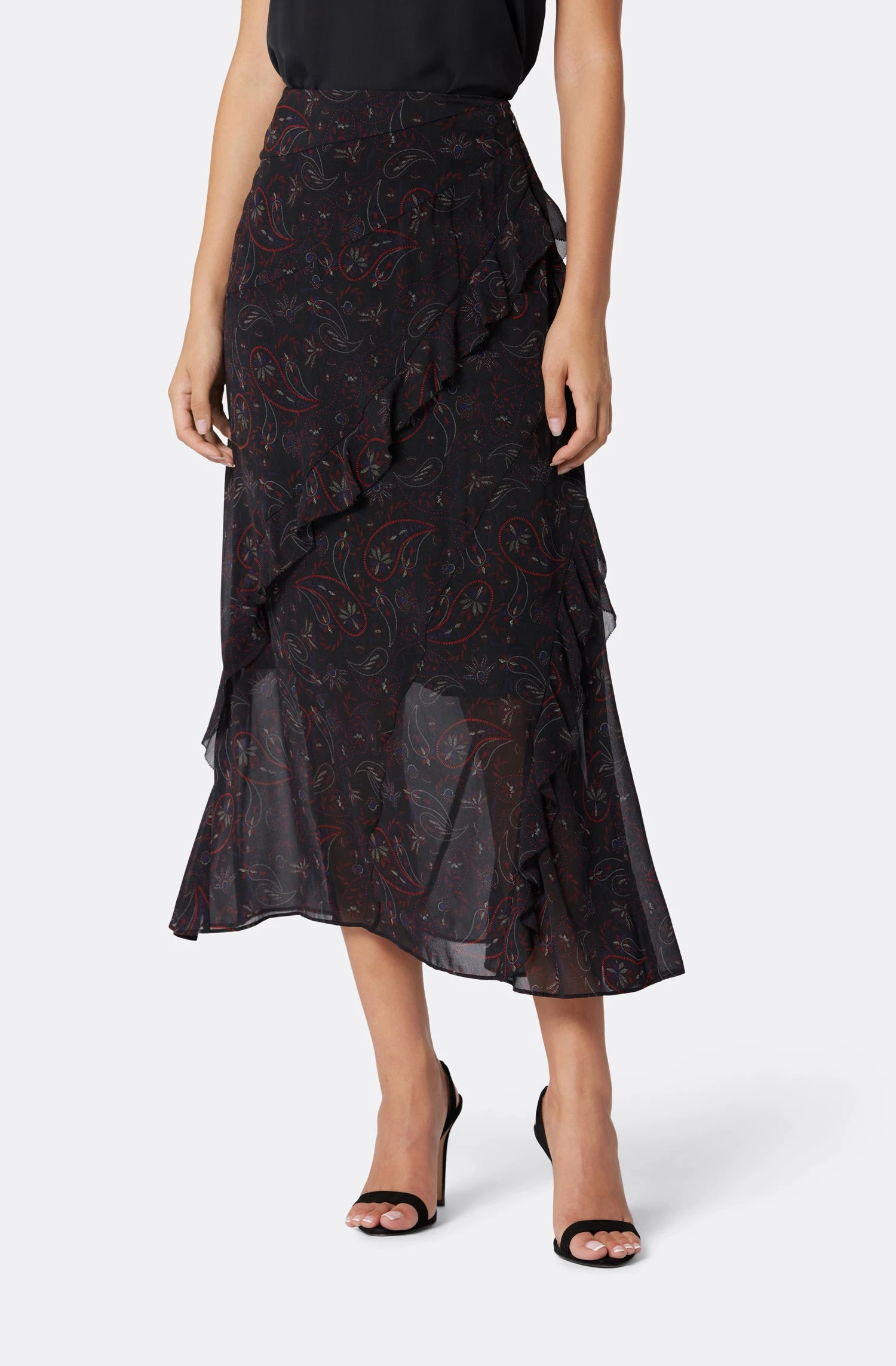 Joie Caillie Silk Midi Skirt 3 Joie Caillie Silk Midi Skirt