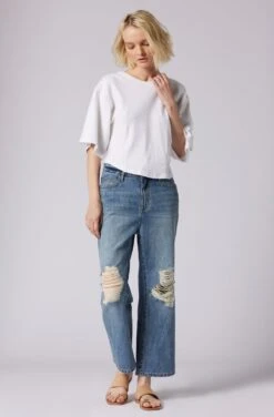 Joie Evie Relaxed Cropped Jean -Joie Shop N0055D13200 SLVW 1