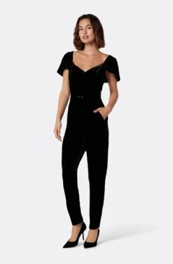 Joie Juniper Velvet Short Sleeve Top -Joie Shop T0008F07636 CAV 3