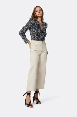 Joie Lou B Long Sleeve Cotton Top -Joie Shop T0022A09314 NVBM 4