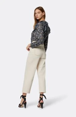 Joie Lou B Long Sleeve Cotton Top -Joie Shop T0022A09314 NVBM 5