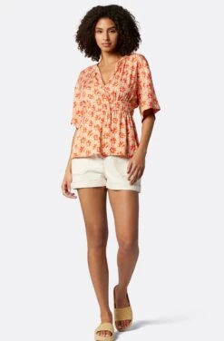 Joie Renae Short Sleeve Top -Joie Shop T0045A9364 BVRM 1