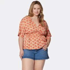 Joie Renae Short Sleeve Top -Joie Shop T0045X9364 BVRM 2 DPA