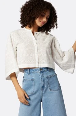 Joie Persephone Short Sleeve Cotton Top