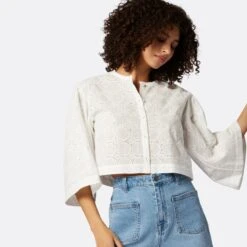 Joie Persephone Short Sleeve Cotton Top -Joie Shop T0048F9309 PRCL 4 DPA