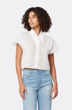 Joie Venus Short Sleeve Cotton Top