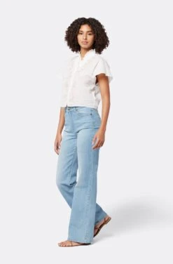 Joie Venus Short Sleeve Cotton Top -Joie Shop T0051F337 PRCL 4