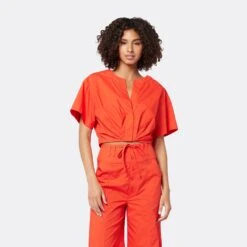 Joie Iris Short Sleeve Cotton Top -Joie Shop T0054F2536 VBRD 2 DPA