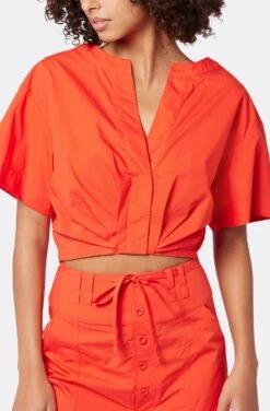 Joie Iris Short Sleeve Cotton Top -Joie Shop T0054F2536 VBRD 6