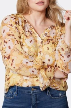 Joie Brigitta Long Sleeve Silk Top -Joie Shop T0056X9368 AGLM 6