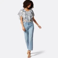 Joie Larisa Short Sleeve Silk Top -Joie Shop T0058A9368 NGBM 1 DPA