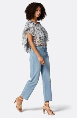 Joie Larisa Short Sleeve Silk Top -Joie Shop T0058A9368 NGBM 3