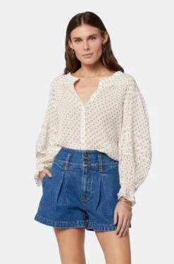 Joie Harlow Long Sleeve Cotton Top