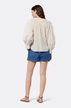 Joie Harlow Long Sleeve Cotton Top -Joie Shop T0060A9365 PRCM 5