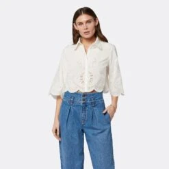 Joie Pheobe Short Sleeve Cotton Top 15 Joie Pheobe Short Sleeve Cotton Top -Joie Shop T0061F2536 PRCL 2 DPA