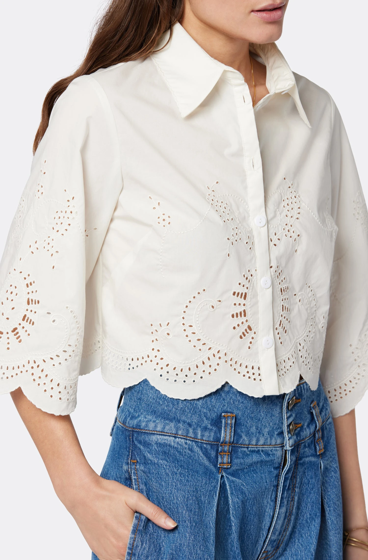 Joie Pheobe Short Sleeve Cotton Top 5 Joie Pheobe Short Sleeve Cotton Top - Image 3