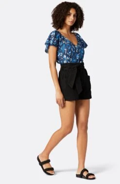 Joie Katya Short Sleeve Cotton Top -Joie Shop T0064A9370 NVBM 3